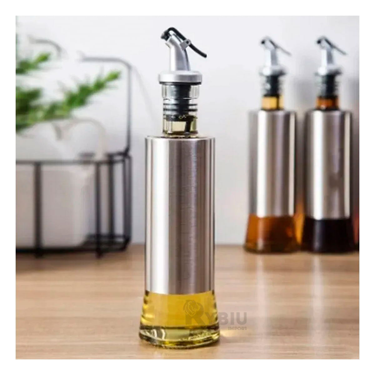 Aceitero en Forma de Botella de Vidrio Pico 300 ml