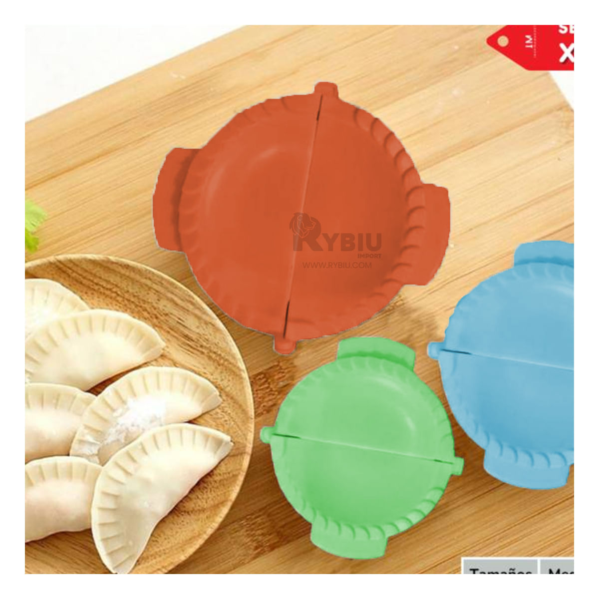 Set Moldes de Empanadas Multicolor Y+Papel de Regalo