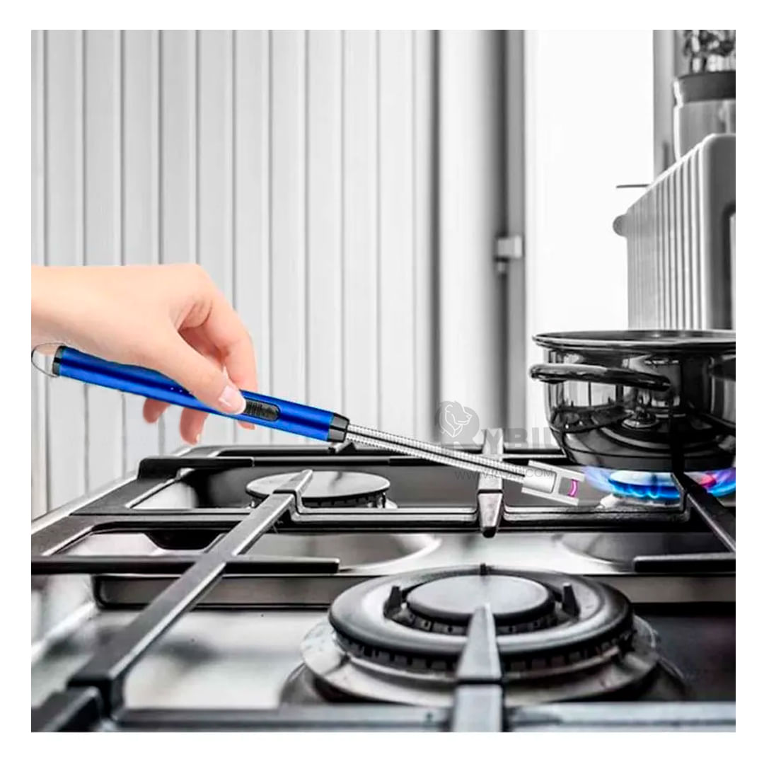 Encendedores Recargables de Cocina en Color Azul