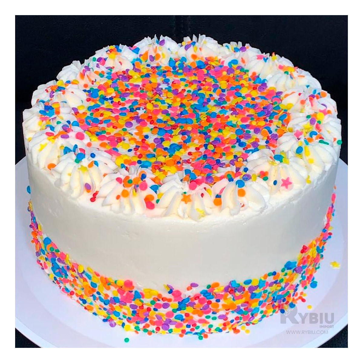 Base para Preparación de Tartas en Color Blanco Y+Stickers