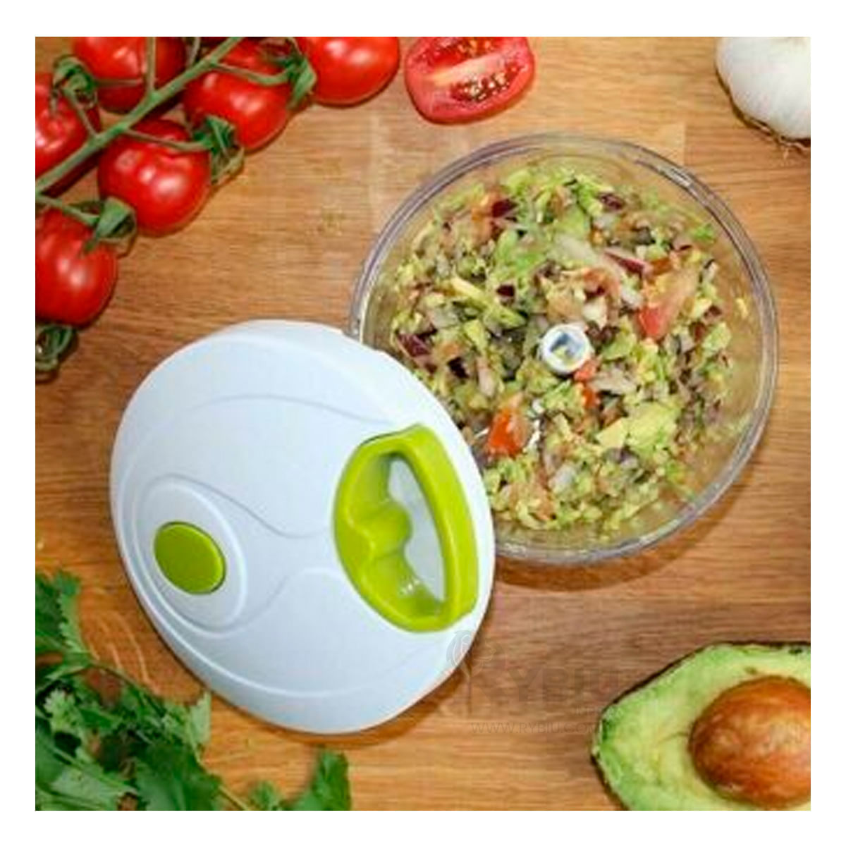 Picatodo de Frutas y Verduras Blanco Y+Stickers