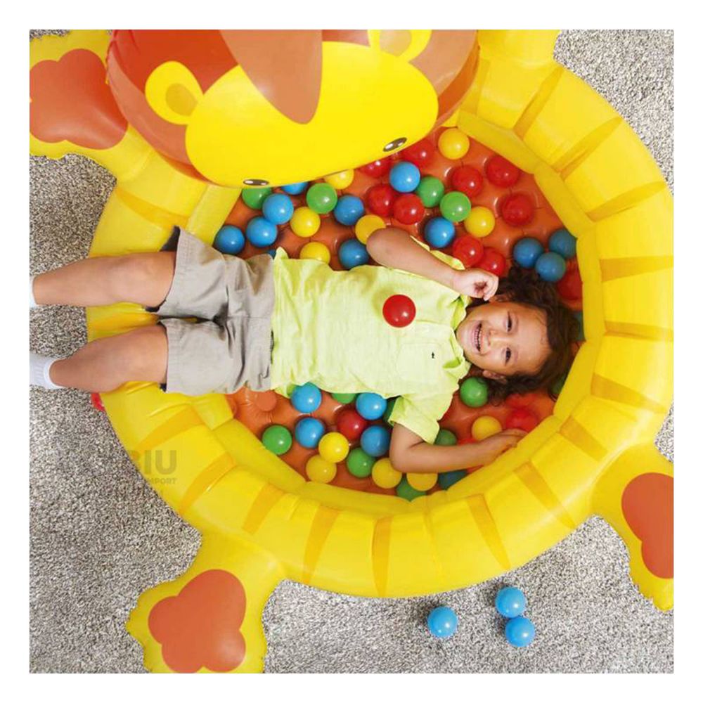 Piscina con Pelotas con Forma de Leon de Niños en Amarillo Piscina con Pelotas con Forma de Leon de Niños en Amarillo