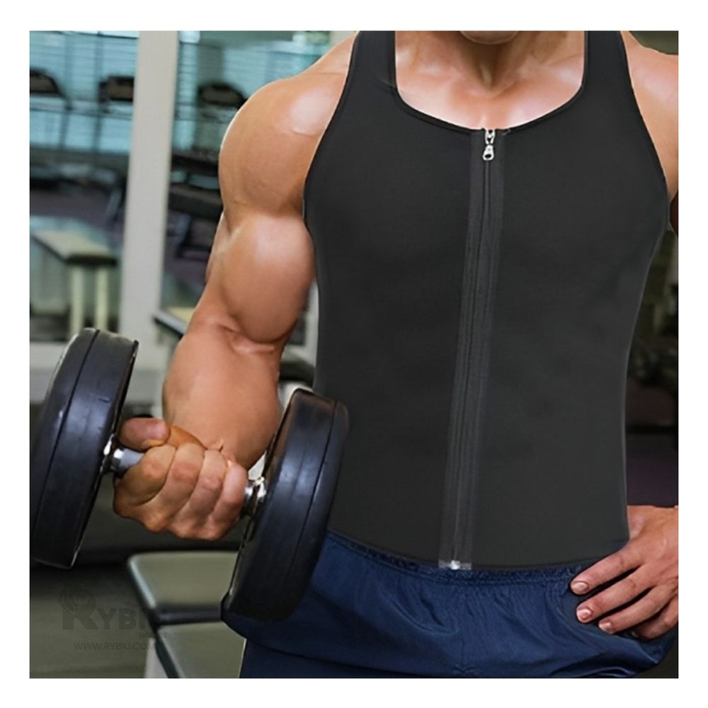 Chaleco Termico con Cierre para Hombre en Talla L en Negro Chaleco Termico con Cierre para Hombre en Talla L en Negro