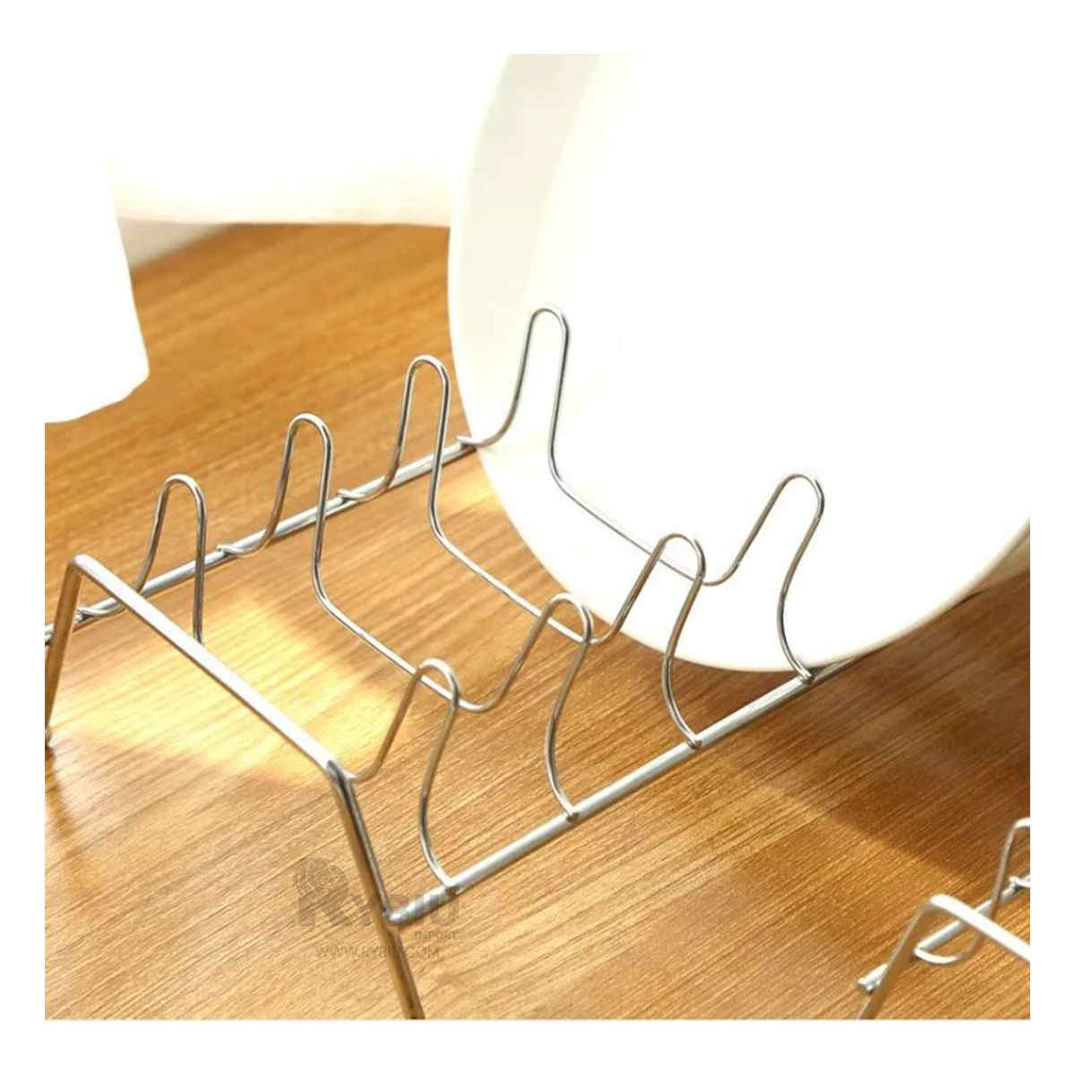 Soporte para Platos y Tapas de Ollas de Acero