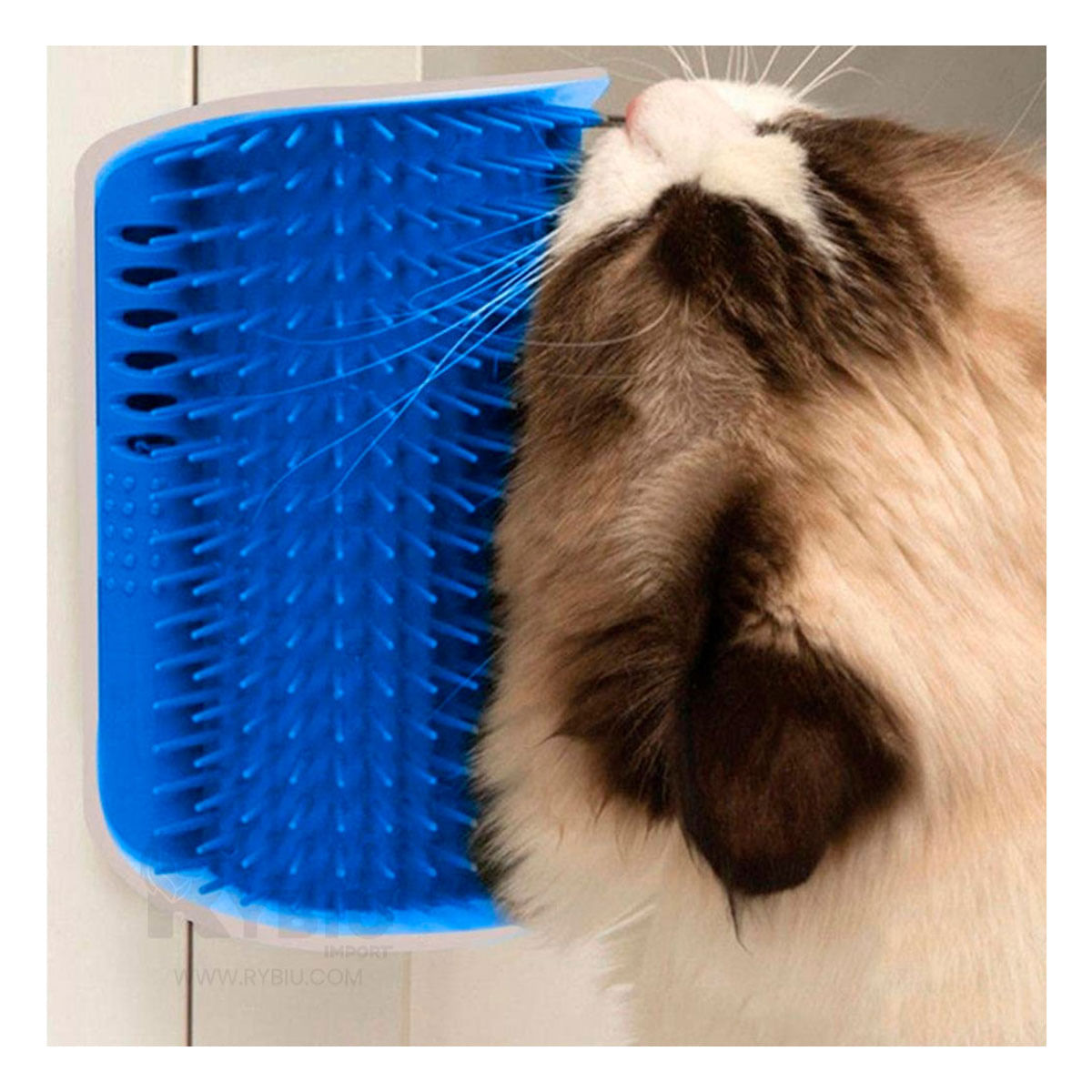 Rascador Ergonomico y Util en Color Azul Y+Stickers