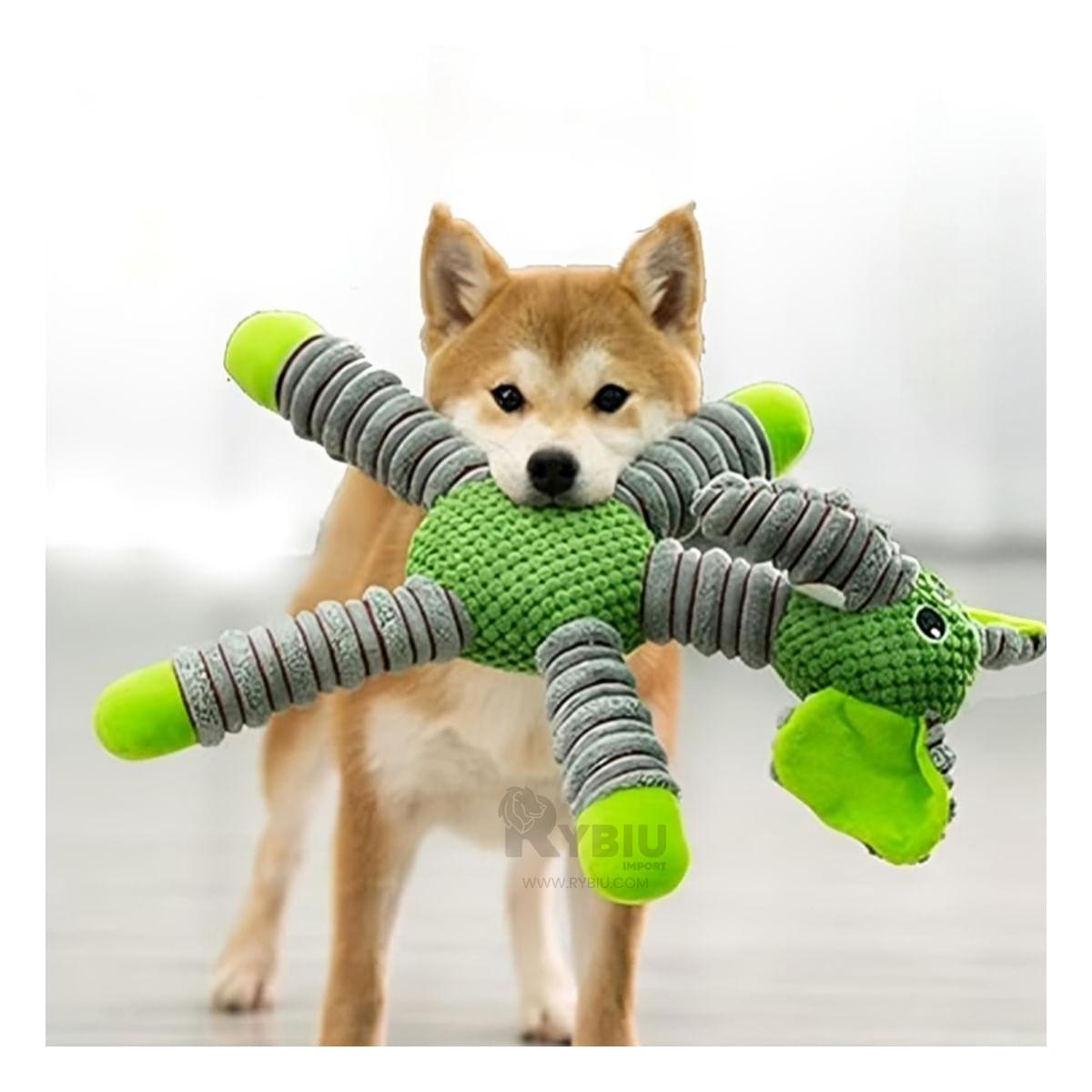 Peluche de Mascota Forma Elefente en Color Verde Y+Stickers