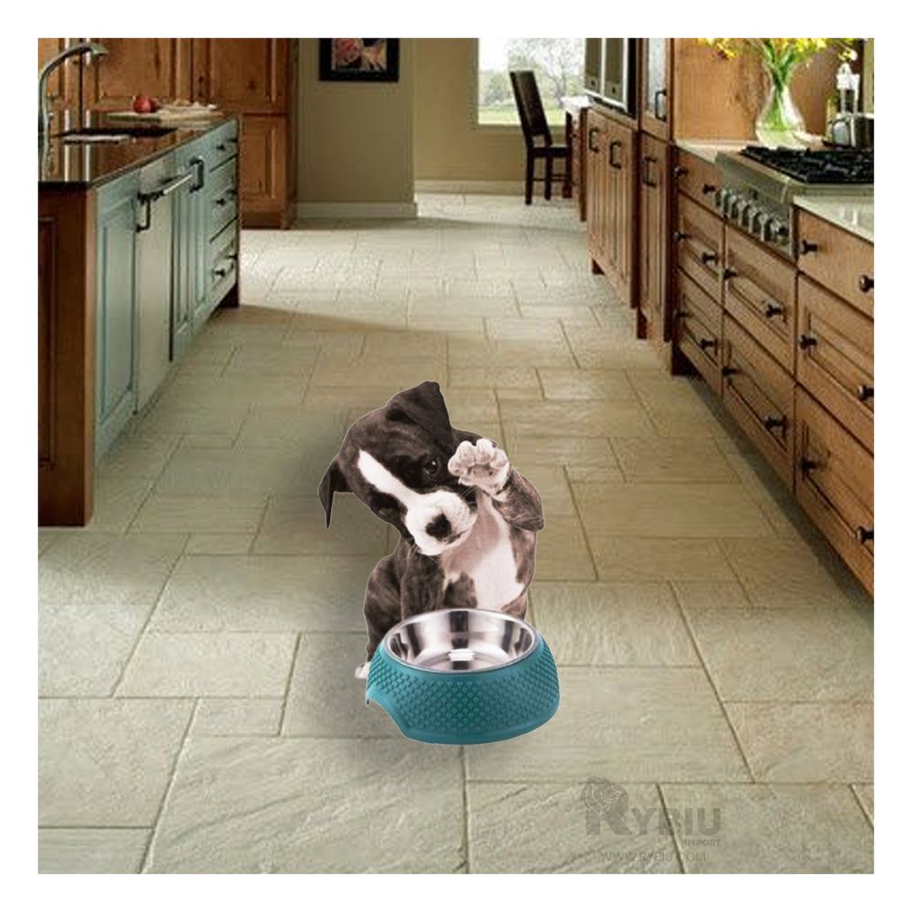 Plato de Comida para Mascota en Tono Verde Oscuro Y+Agendita Plato de Comida para Mascota en Tono Verde Oscuro Y+Agendita