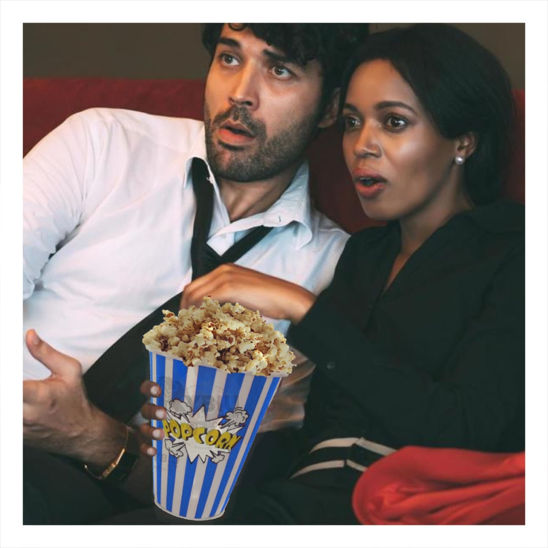 Cubeta Vaso Popcorn Delgado Versatil en Color Azul