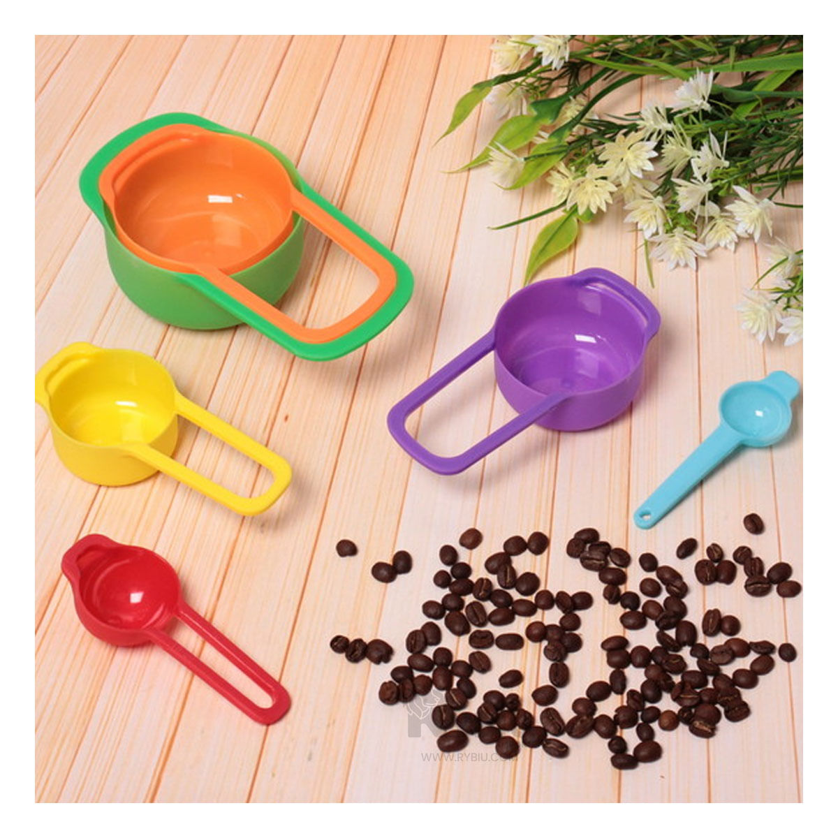 Set de Tazas con Medidas Multicolor Y+Agendita