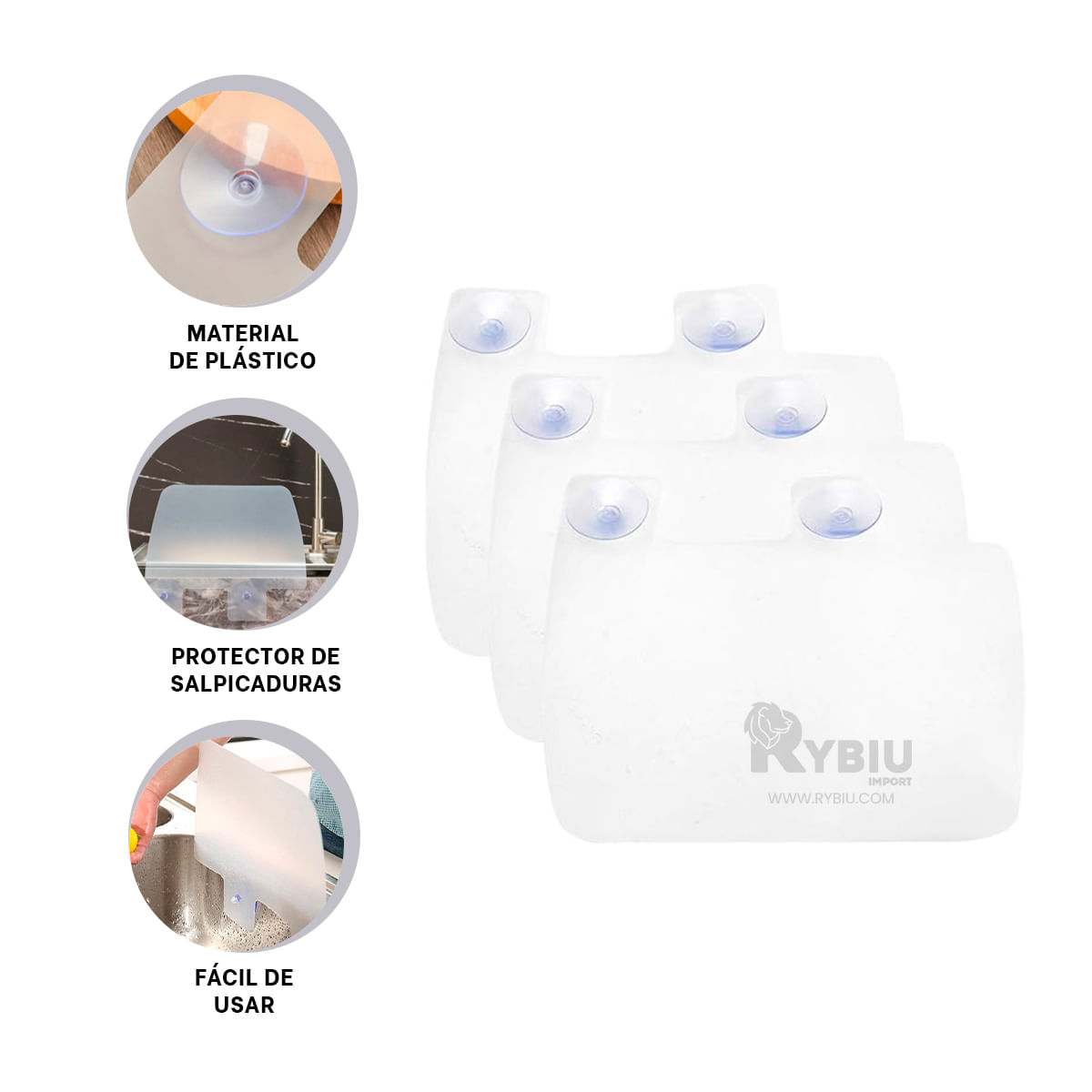 Protector para Fregadero en Color Transparente Y+Agendita