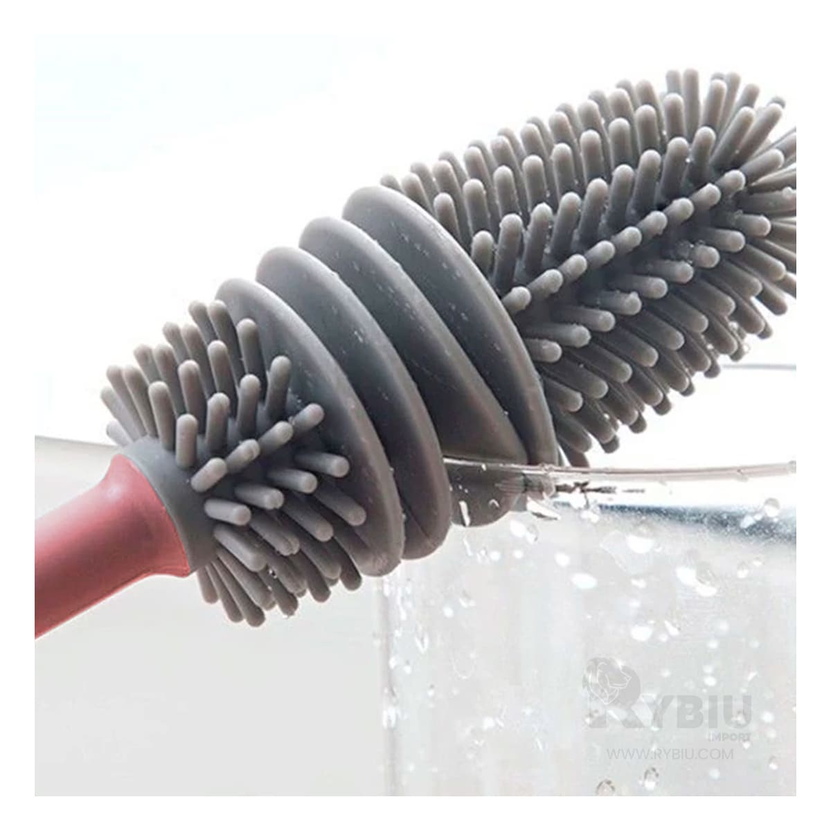 Cepillo Util para Cuidado de Vasos Rosado Y+Papel de Regalo