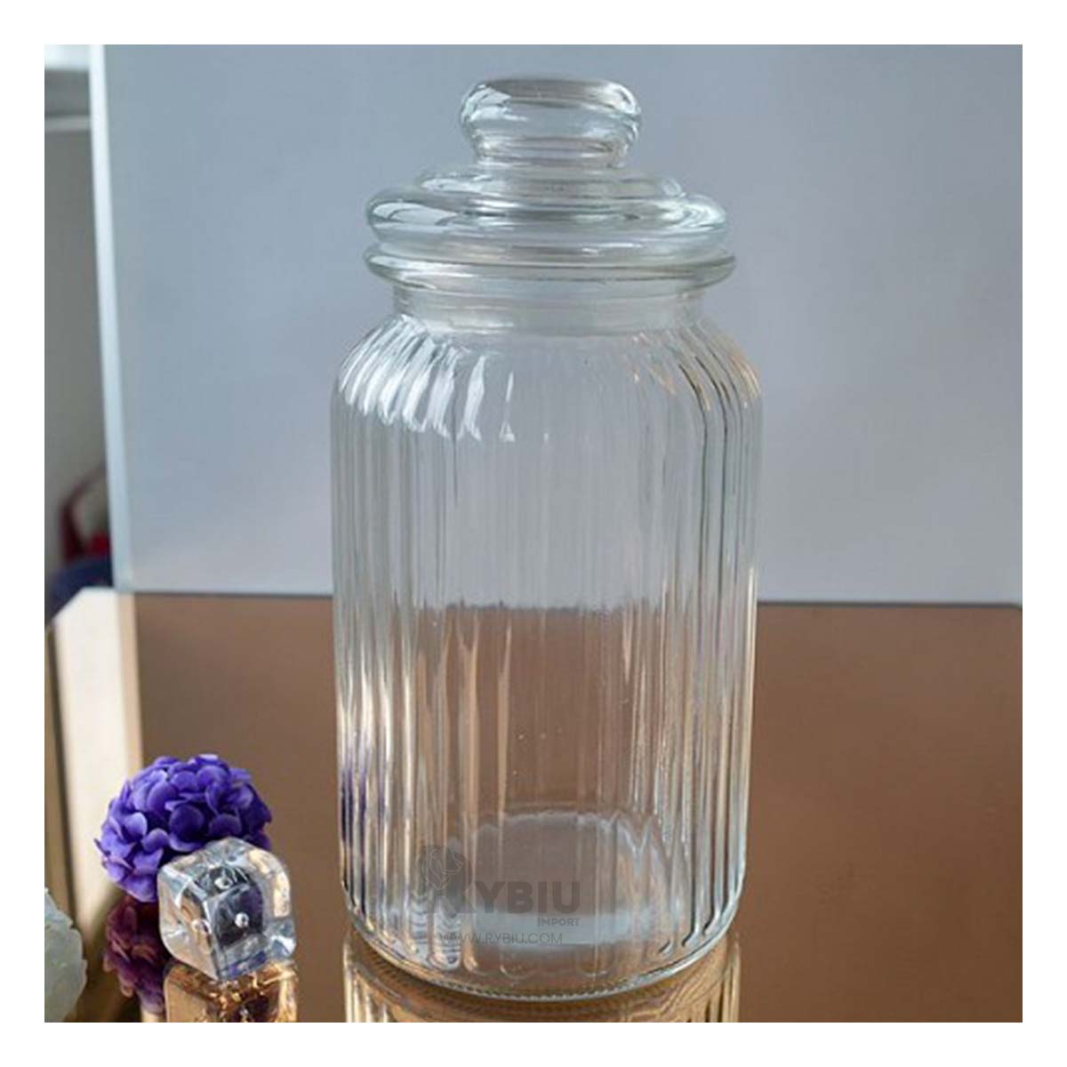 Frasco Practico y Ergonomico Transparente Y+Papel de Regalo