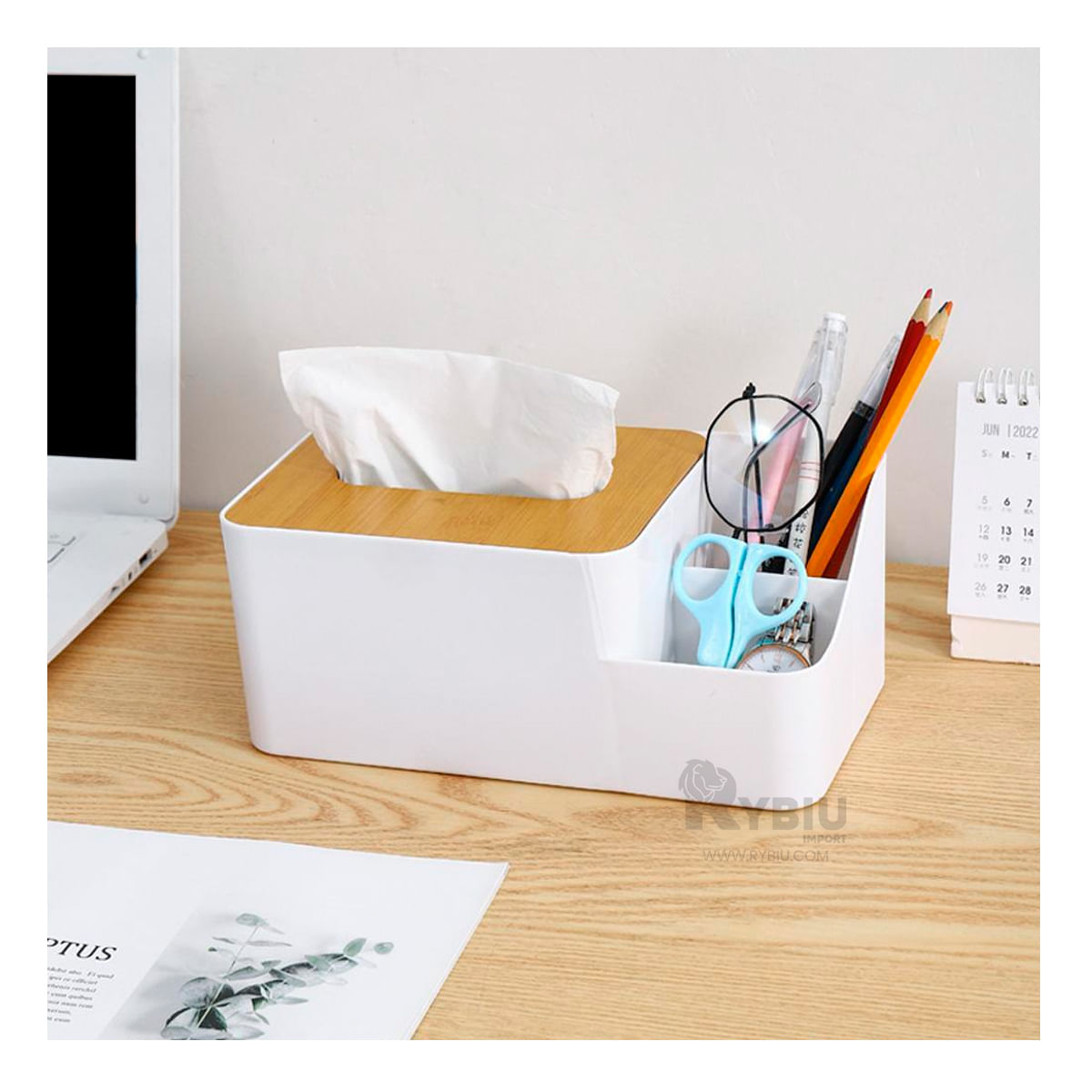 Servilletero Estetico para Mesa en Blanco Y+Papel de Regalo