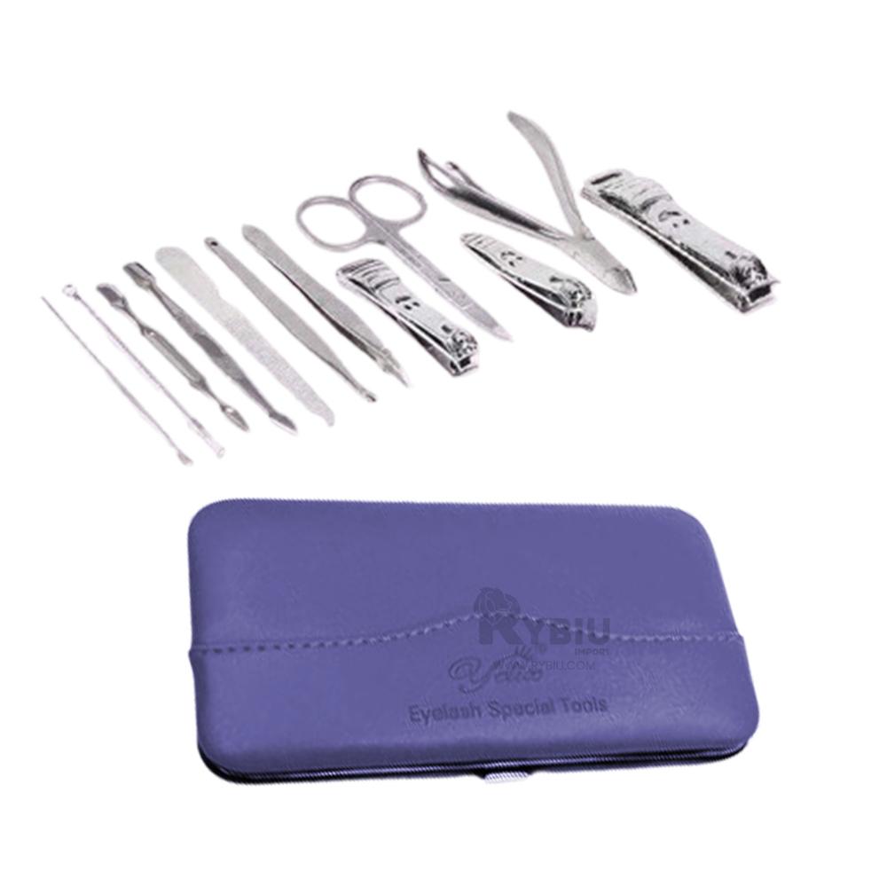 Set de Pedicure y Manicure 12 Piezas Azul Y+Papel de Regalo Set de Pedicure y Manicure 12 Piezas Azul Y+Papel de Regalo