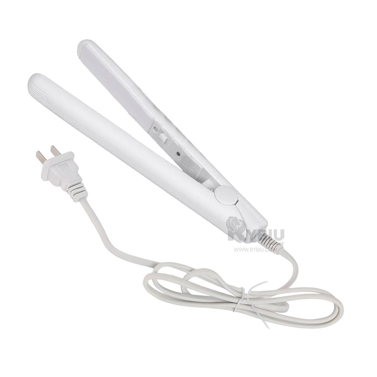 Mini Plancha Resistente para Cabello en Blanco Y+Stickers