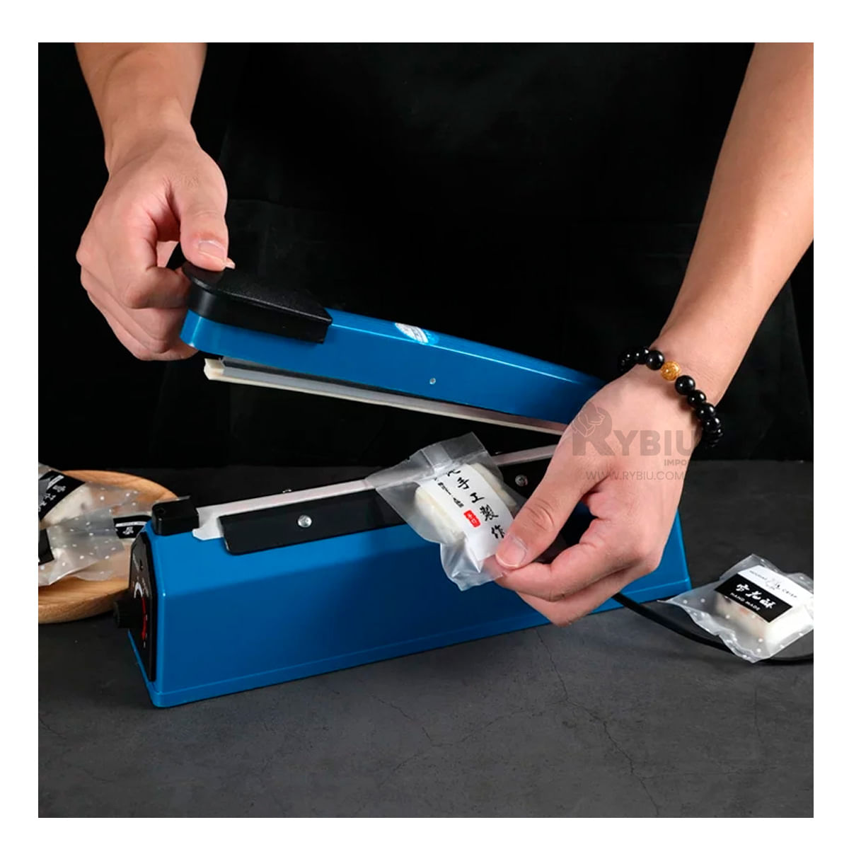 Sellador Moderno y Elegante Azul Y+Agendita