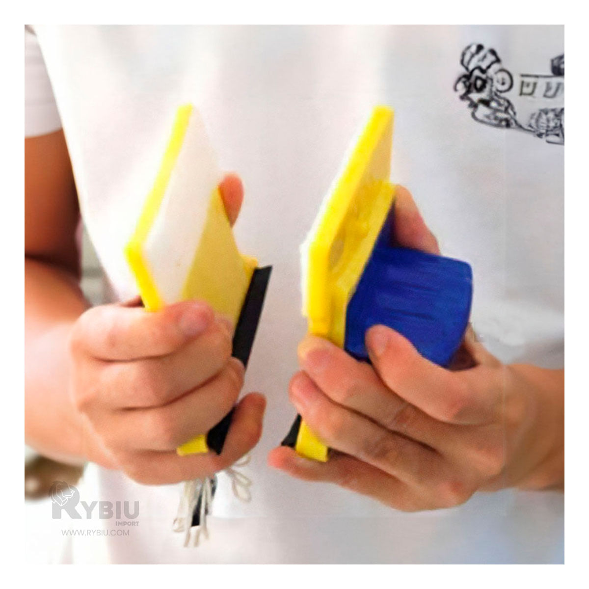 Limpiador de Vidrios Magnetico Color Amarillo