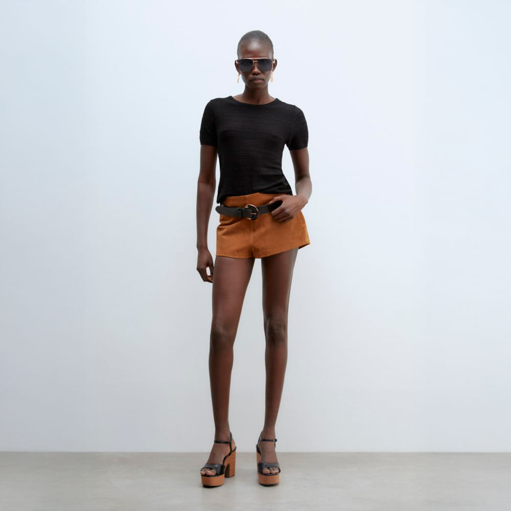 Chompa Mujer Sfera Top Espalda Cruzada Negro