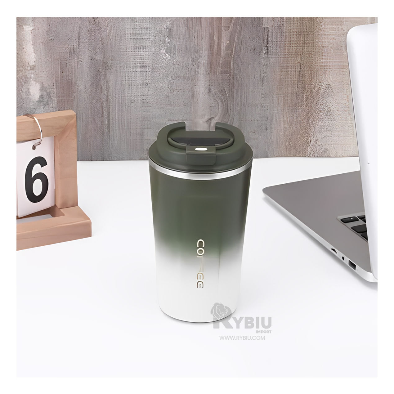Vaso Retenedor de Temperatura 510ml en Verde Y+Agendita