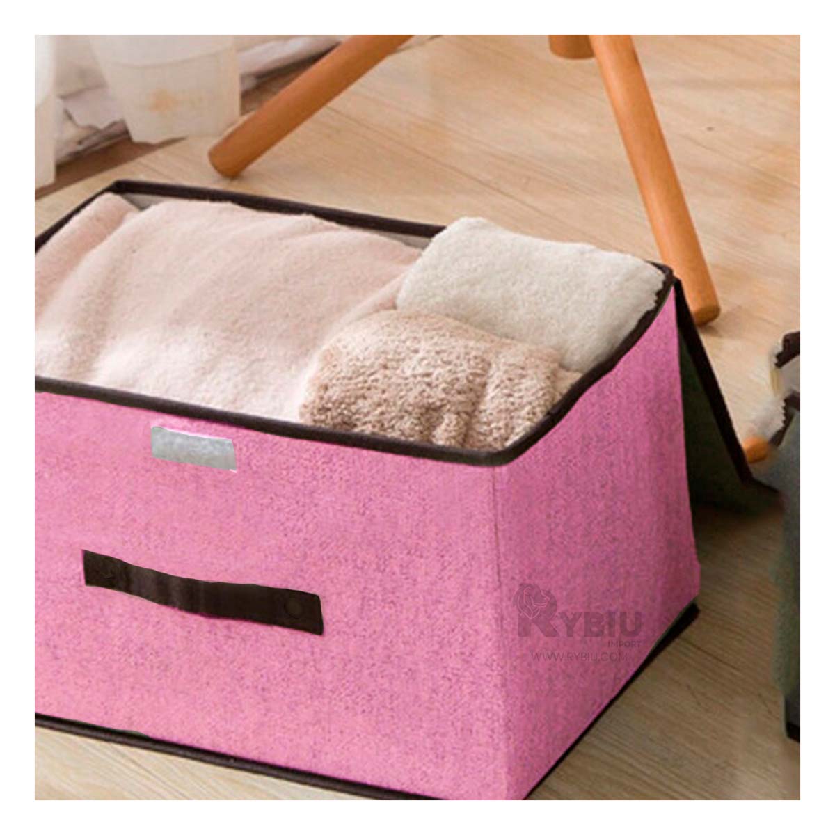 Caja Elegante para Ordenar en Color Rosado Y+Papel de Regalo