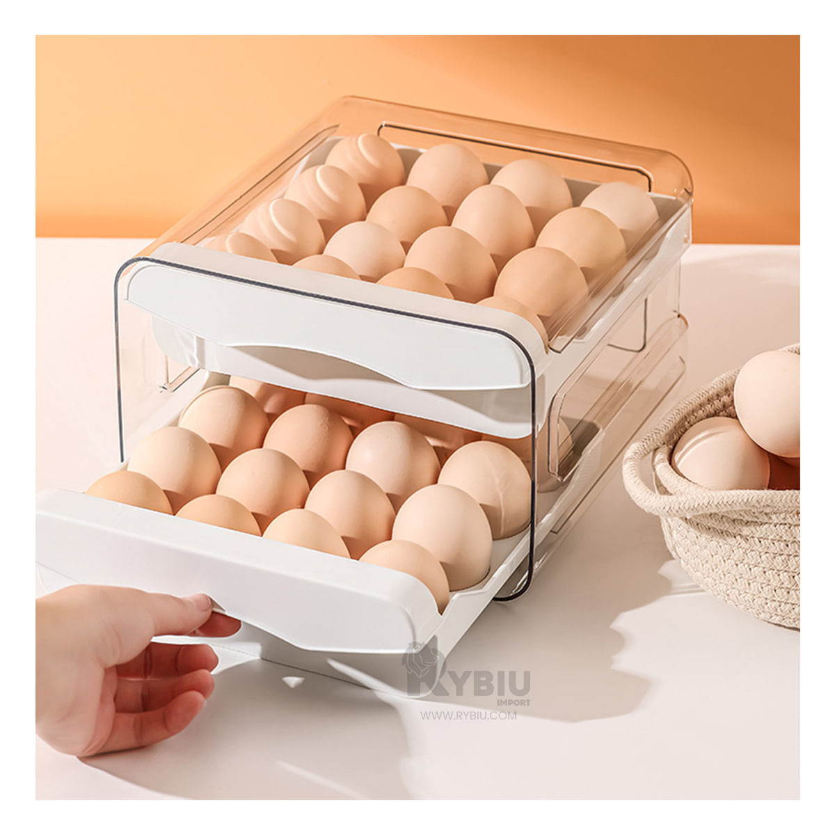 Organizador Dos Niveles en Blanco Y+Papel de Regalo