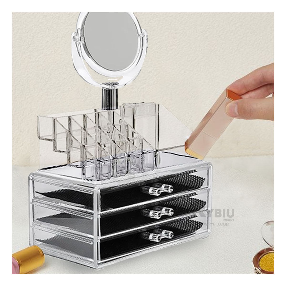 Organizador con Divisiones Transparente Y+Papel de Regalo