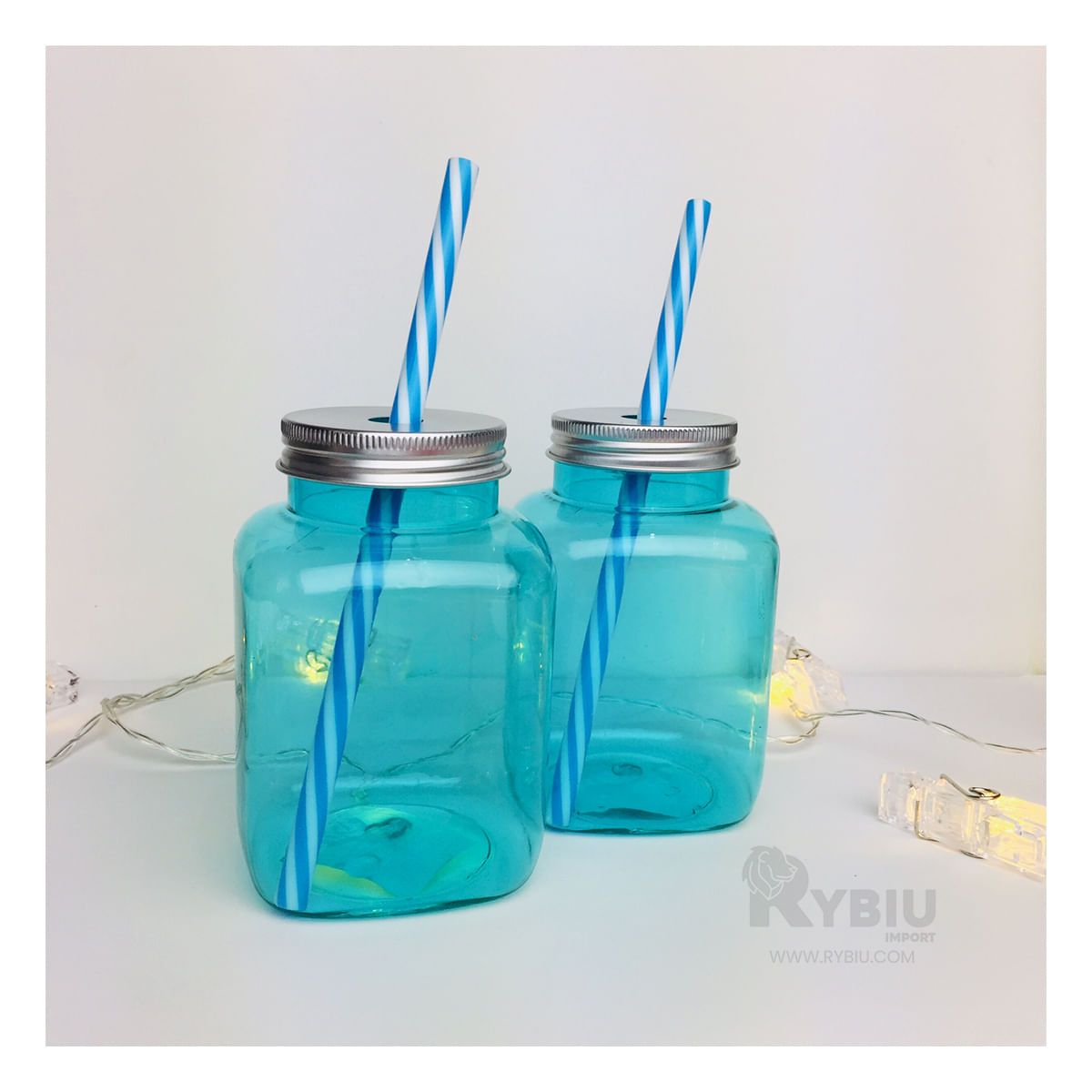 Tomatodo con Diseño Ergonomico y Caña Azul Y+Papel de Regalo