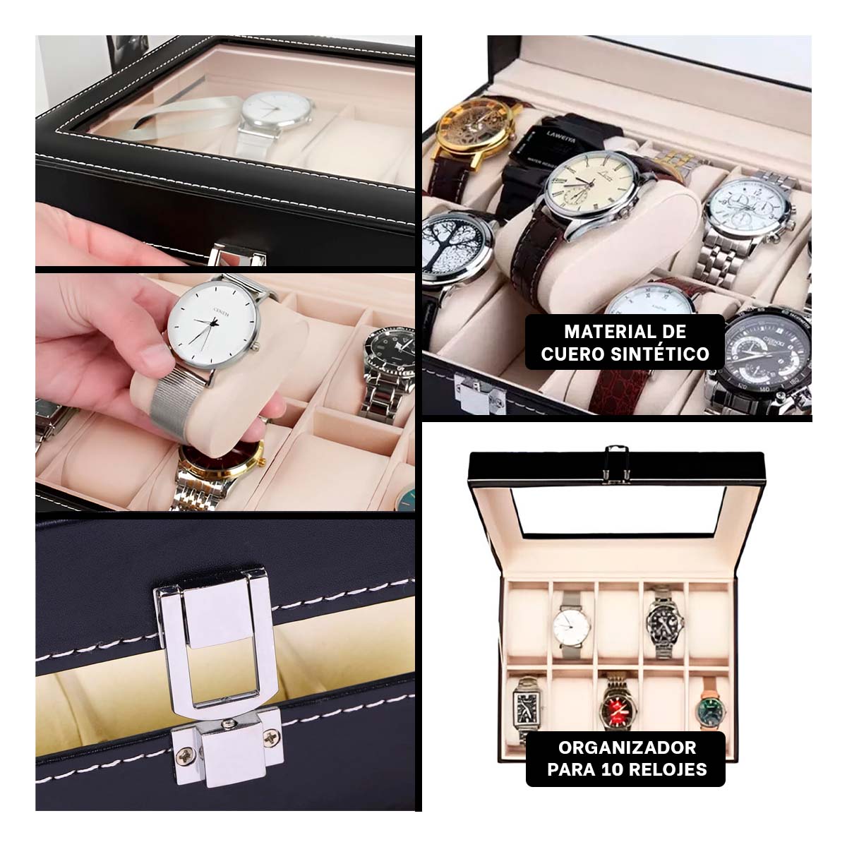 Organiador Practico y Resistente en Color Negro Y+Agendita