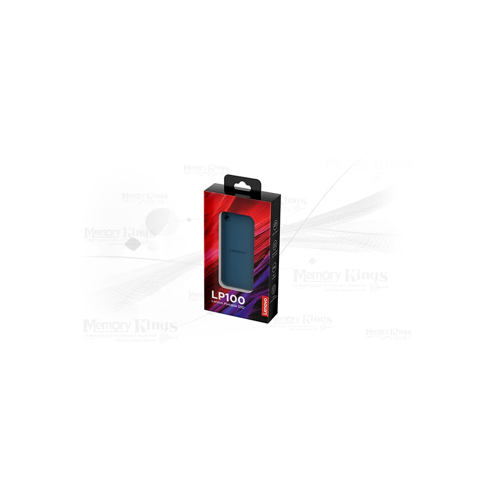Disco Duro Externo Lenovo Lp100 Ssd Portátil 2Tb, Usb Tipo-C 3.2 Gen 1