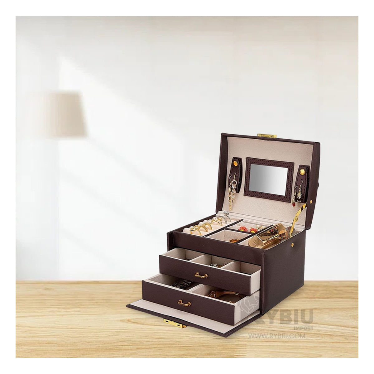 Organizador Compacto Joyas de Marron Y+Stickers