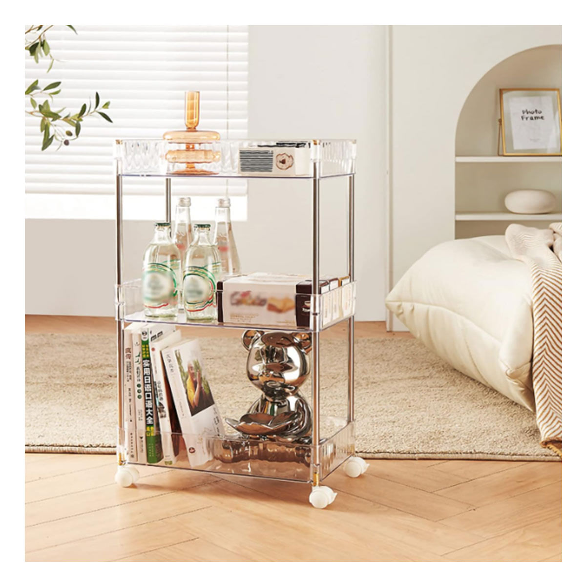 Carrito Funcional de Baño de Color Acrilico Y+Agendita