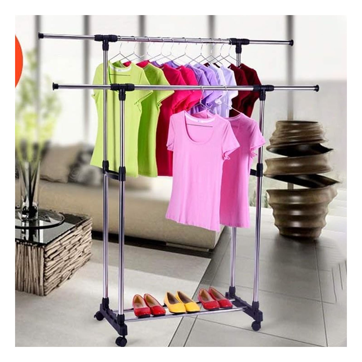 Colgador Multifuncional de Dormitorio Color Plomo Y+Agendita