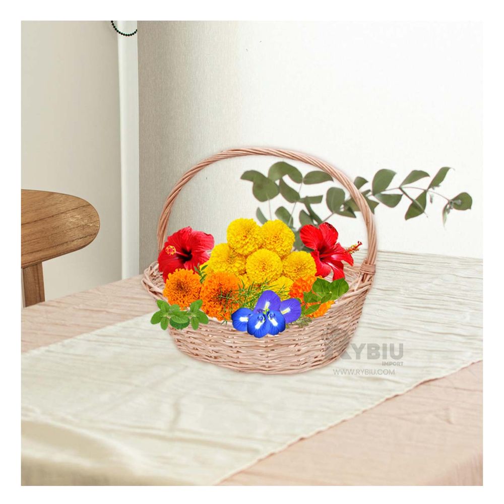 Canasta Decorativa Ovalada para Frutas en Marron Y+Agendita Canasta Decorativa Ovalada para Frutas en Marron Y+Agendita