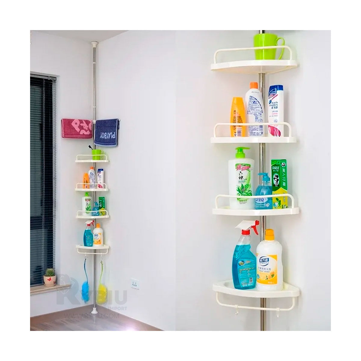 Esquinero Versatil con Repisas en Blanco Y+Agendita