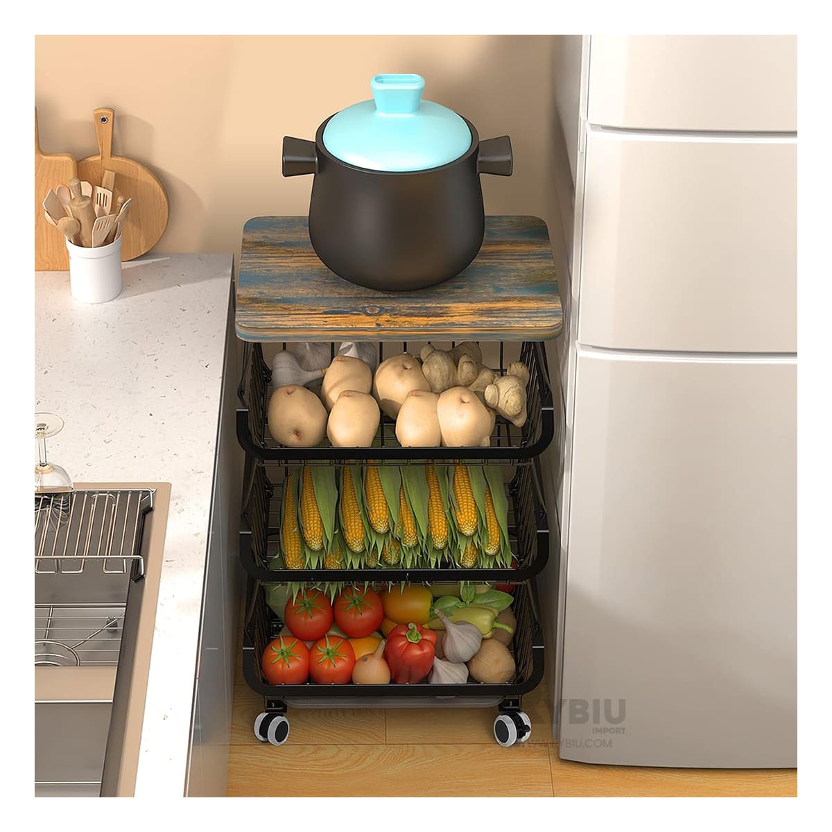 Organizador Versatil en Color Negro Y+Post-it adhesivos