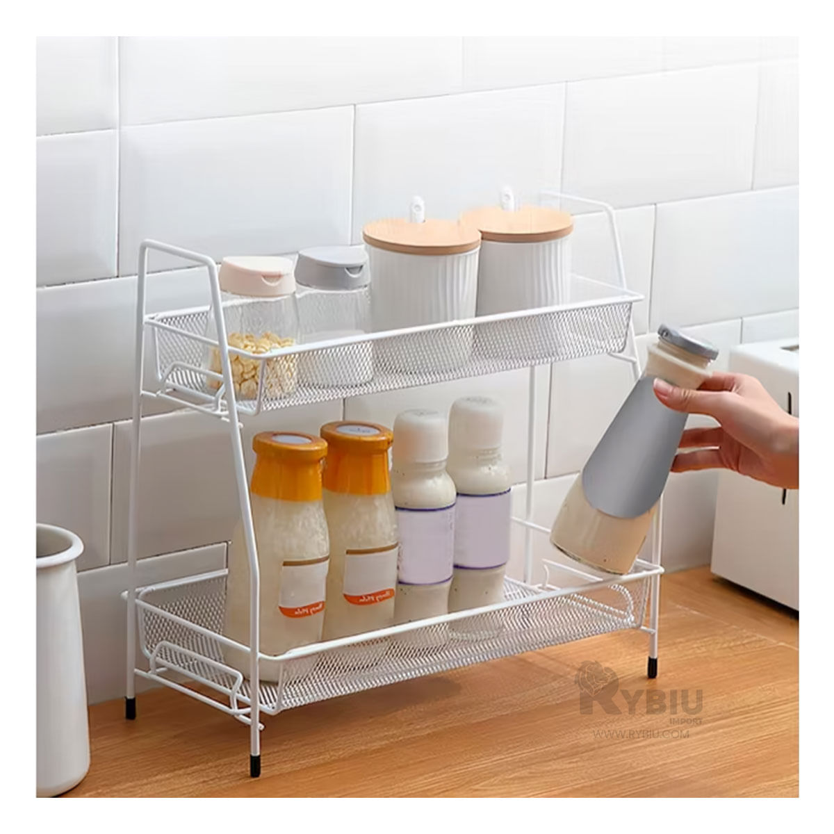 Estante de Almacenamiento Facil de Armar Blanco Y+Agendita