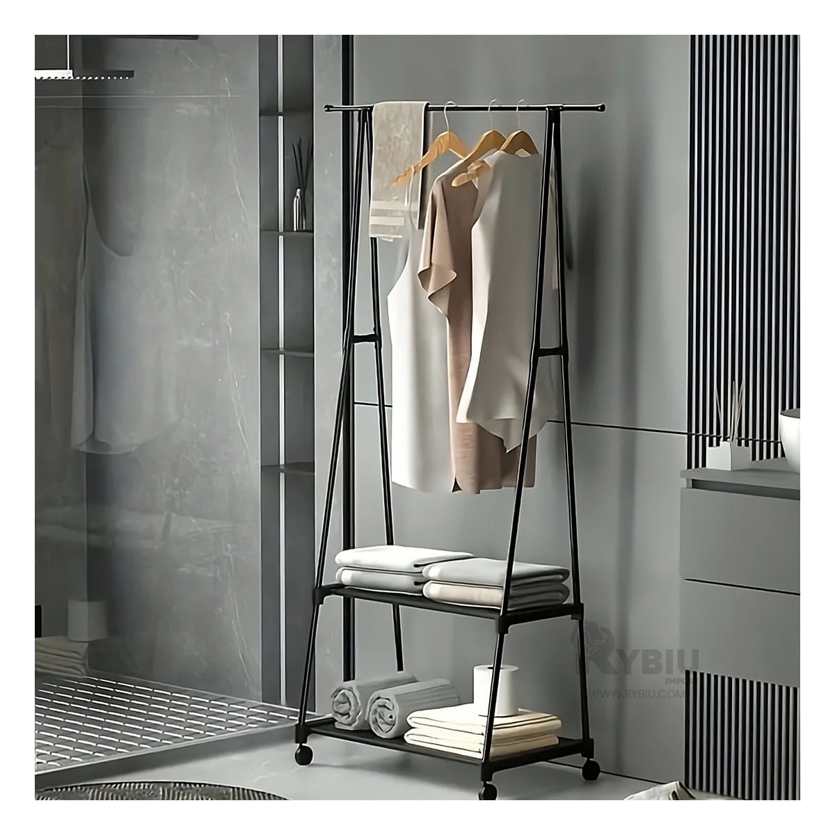 Colgador Resistente y Durable Tono Negro Y+Post-it adhesivos