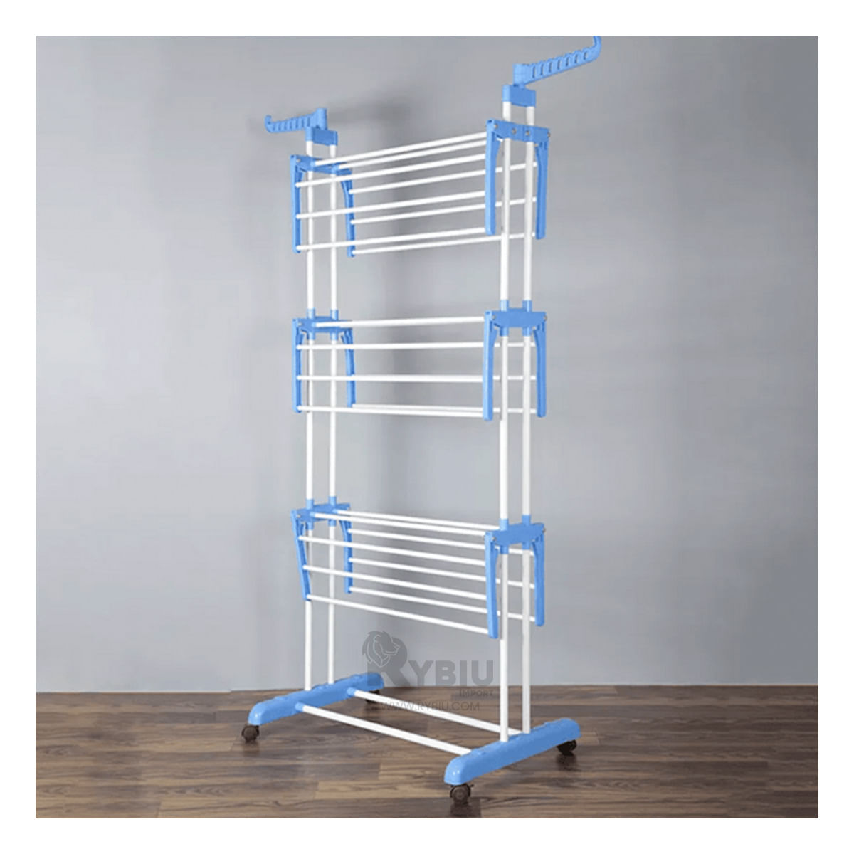 Tendedero Practico Multiuso en Color Celeste Y+Stickers