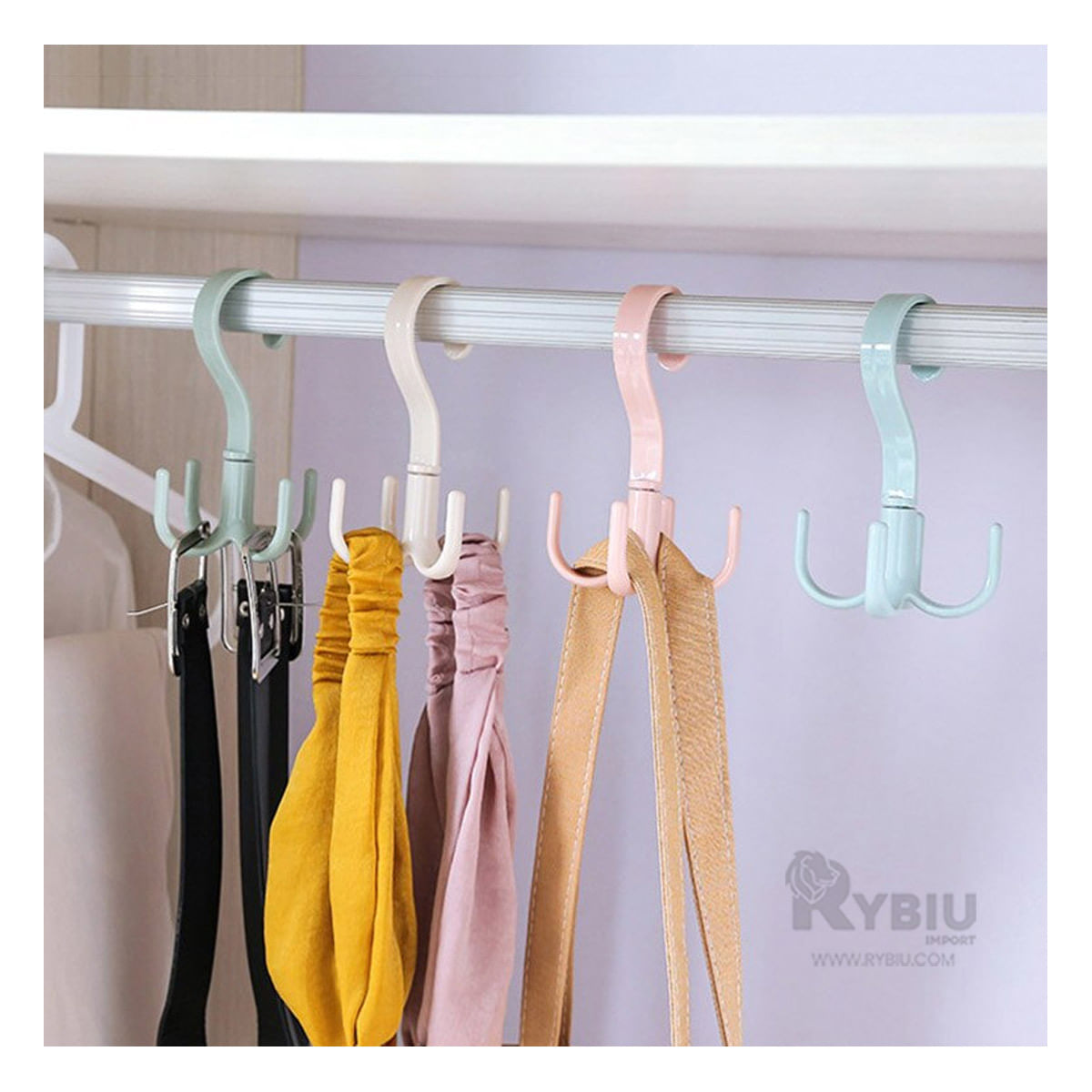 Pack Practico de Ganchos en Multicolor Y+Papel de Regalo