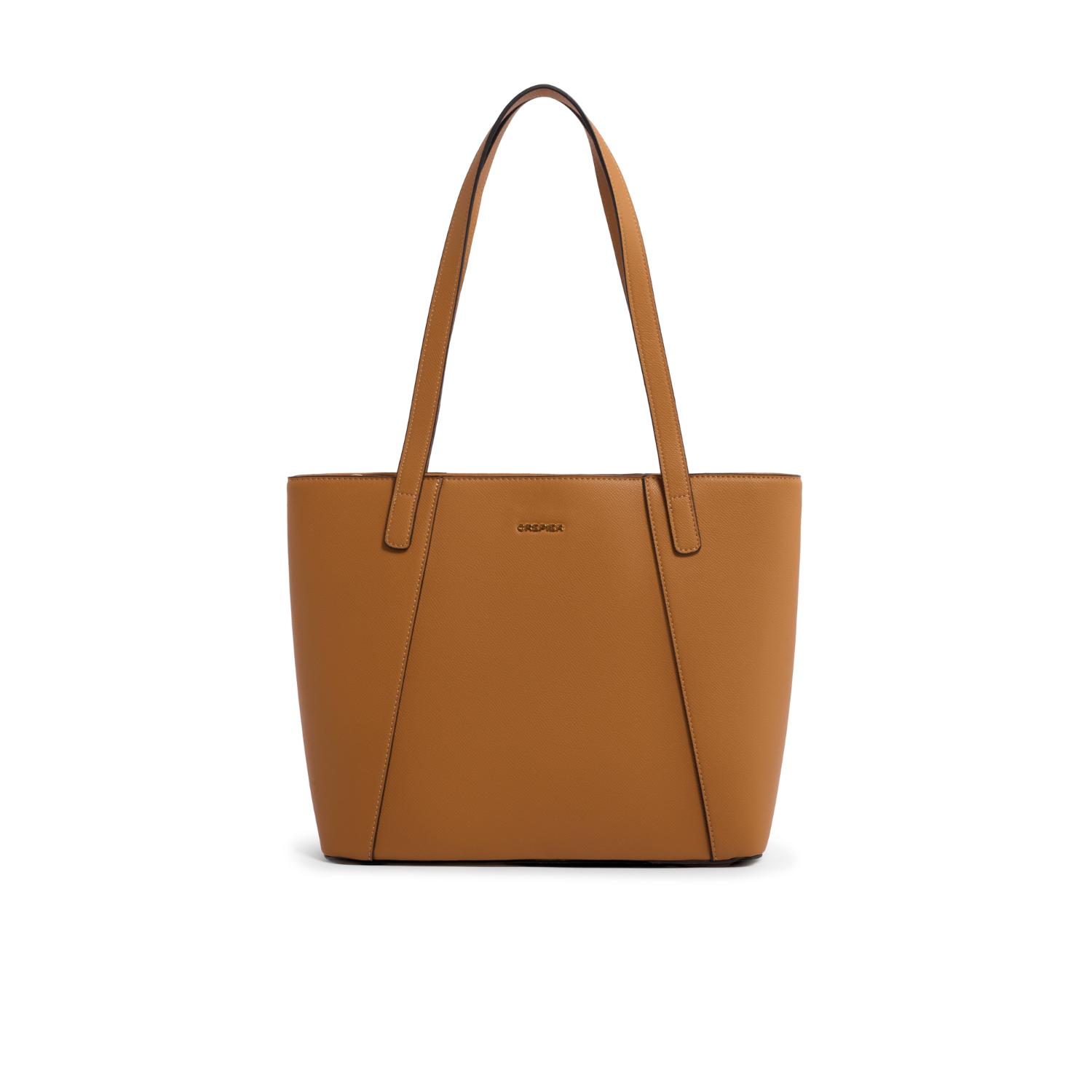 Bolso Crepier Tote Daila Grande Camel