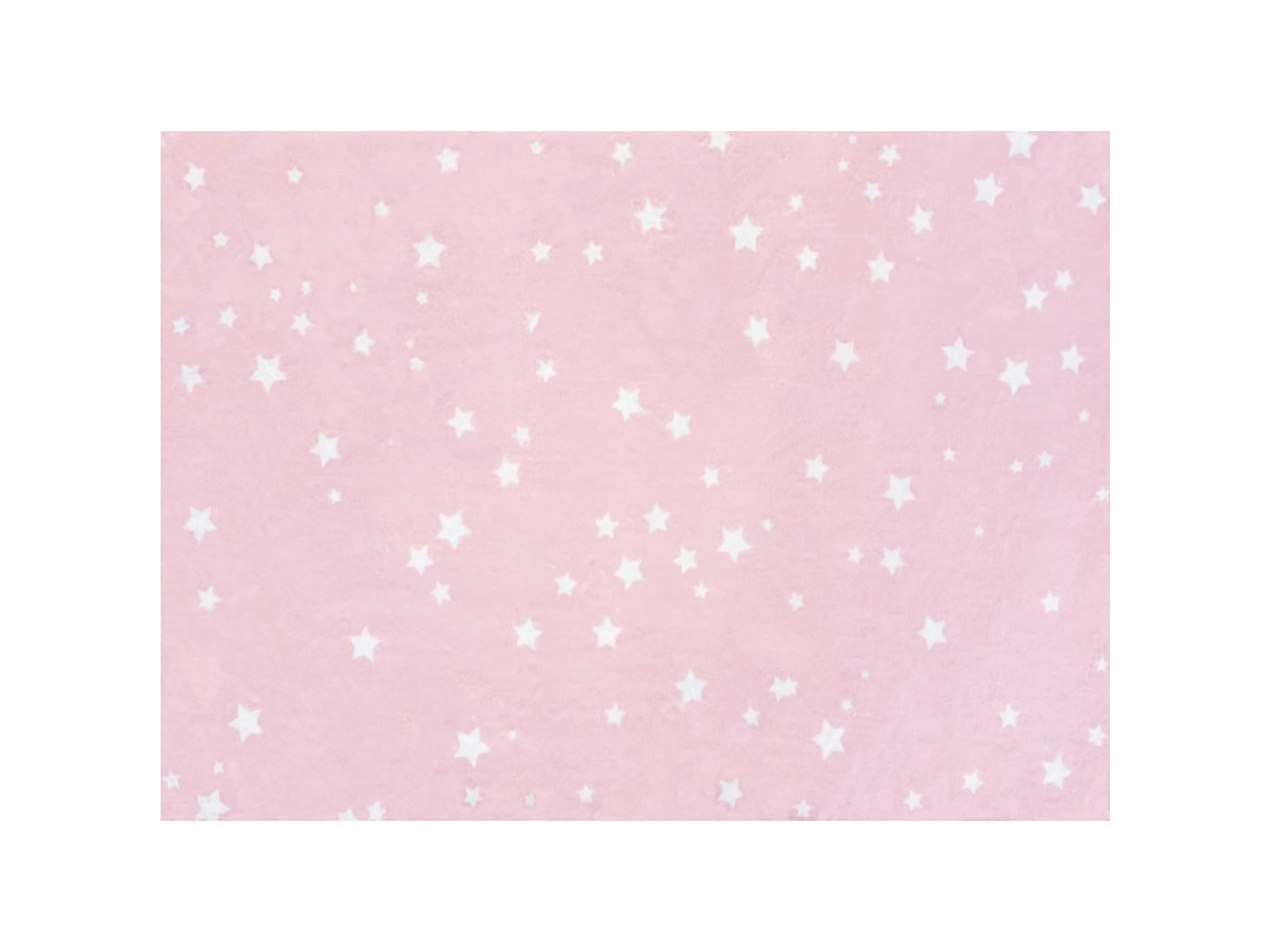 Alfombra Infantil Estrellas Rosada 120X180