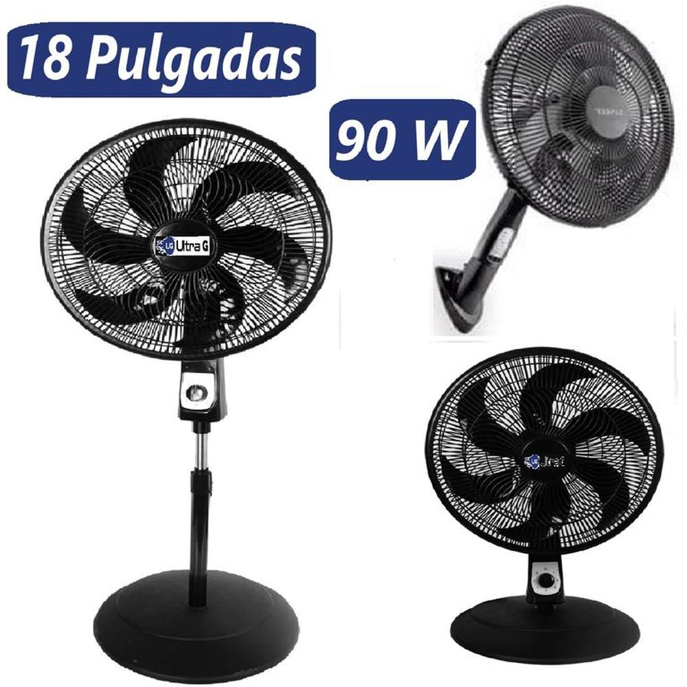 Ventilador 18"" Pulgadas Silencioso 3 en1 Silencioso 90 Wats