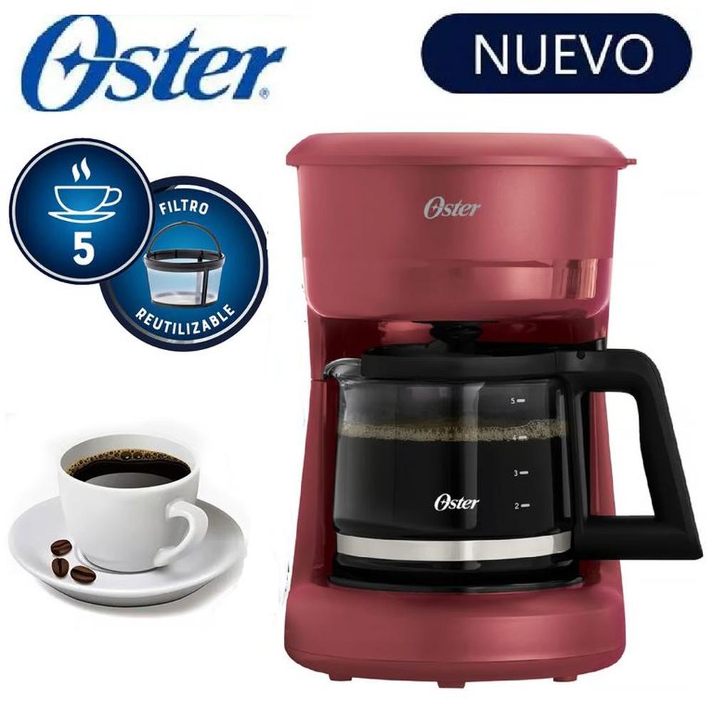 Cafetera Oster 5tz de Filtro reutilizable BVSTDCS51R -Rojo