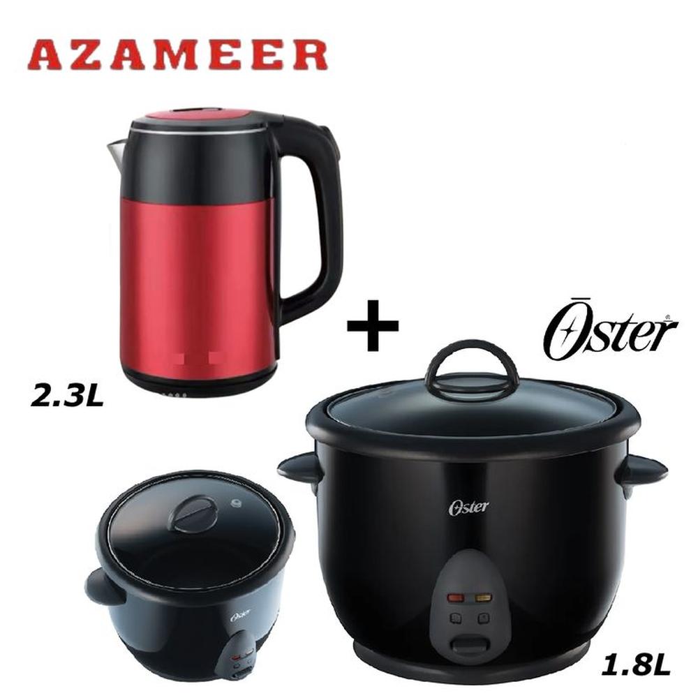 Combo Arrocera 18L Oster CKSTRC1700B -Hervidor 23LR