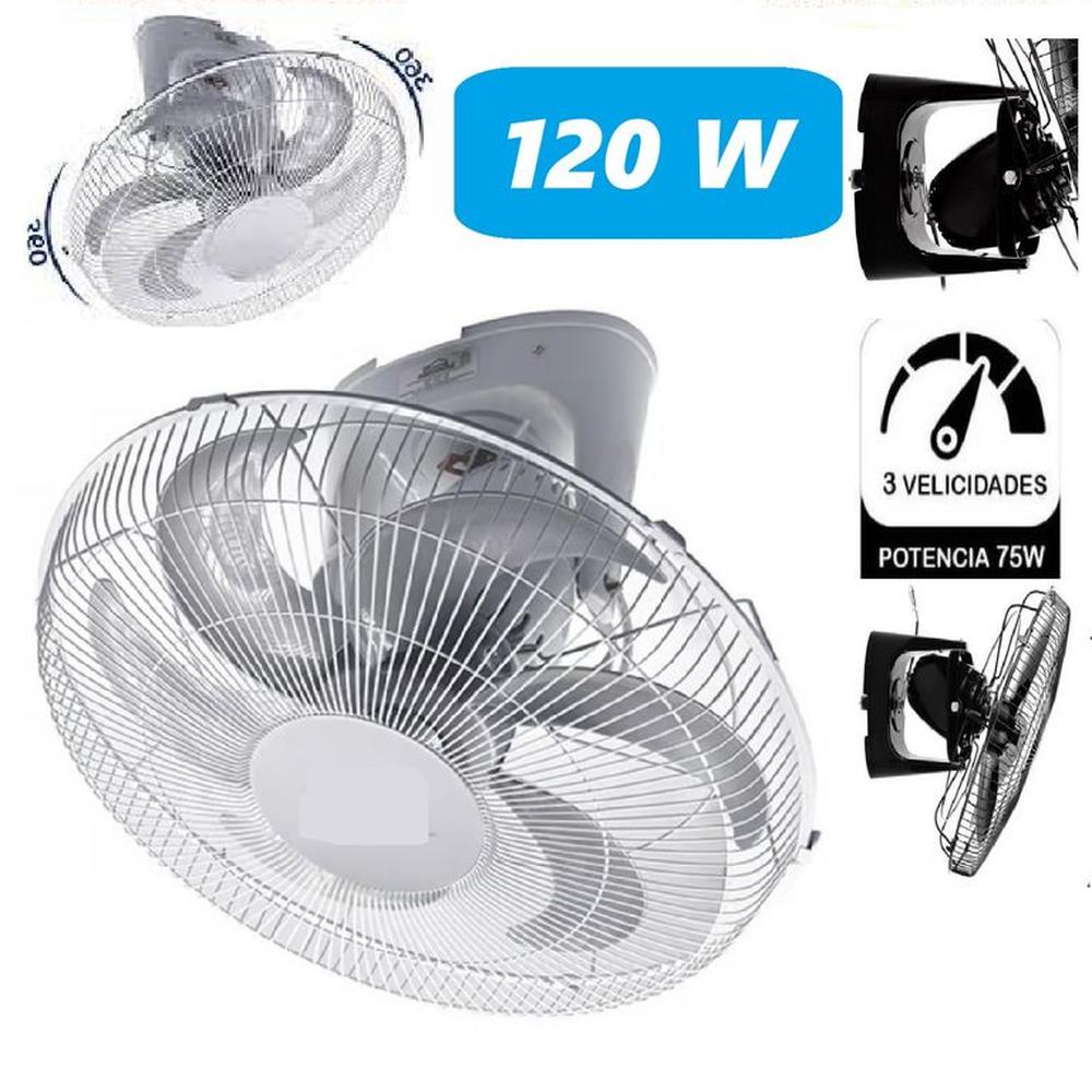 Ventilador Techo Motor Silencioso 120 Wats Orbital 6 Aspas