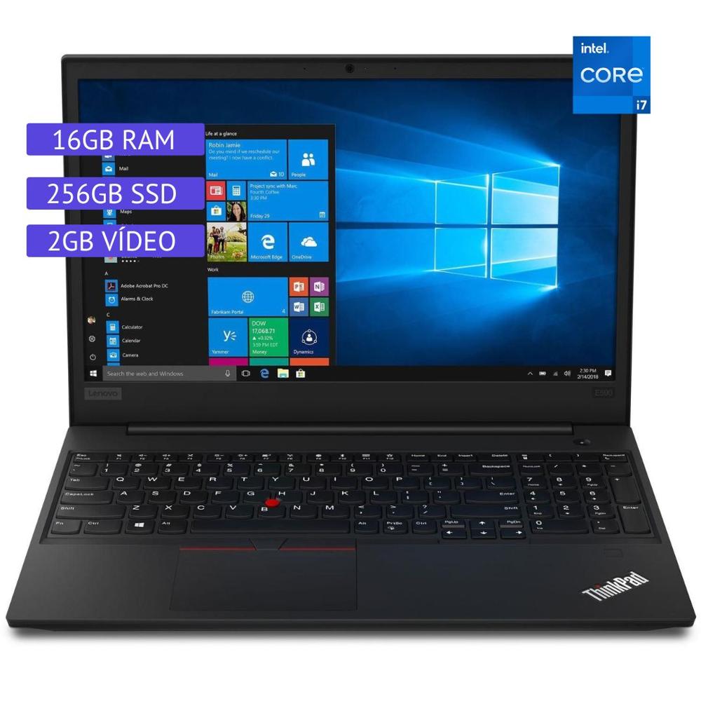 Laptop Semi Nueva Lenovo ThinkPad E590 - Core i7 8ª Gen - 16GB RAM - 256GB SSD - 2GB Video - 15.6""