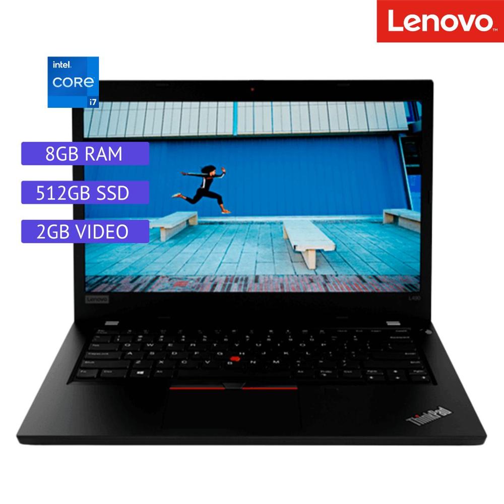 Laptop Semi Nueva Lenovo ThinkPad L490 - Core i7 8ª Gen - 8GB RAM - 512GB SSD - 2GB Video - 14""