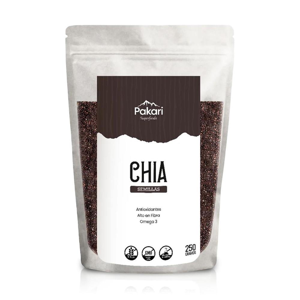Semillas de Chía Negra (250 g) – Pakari