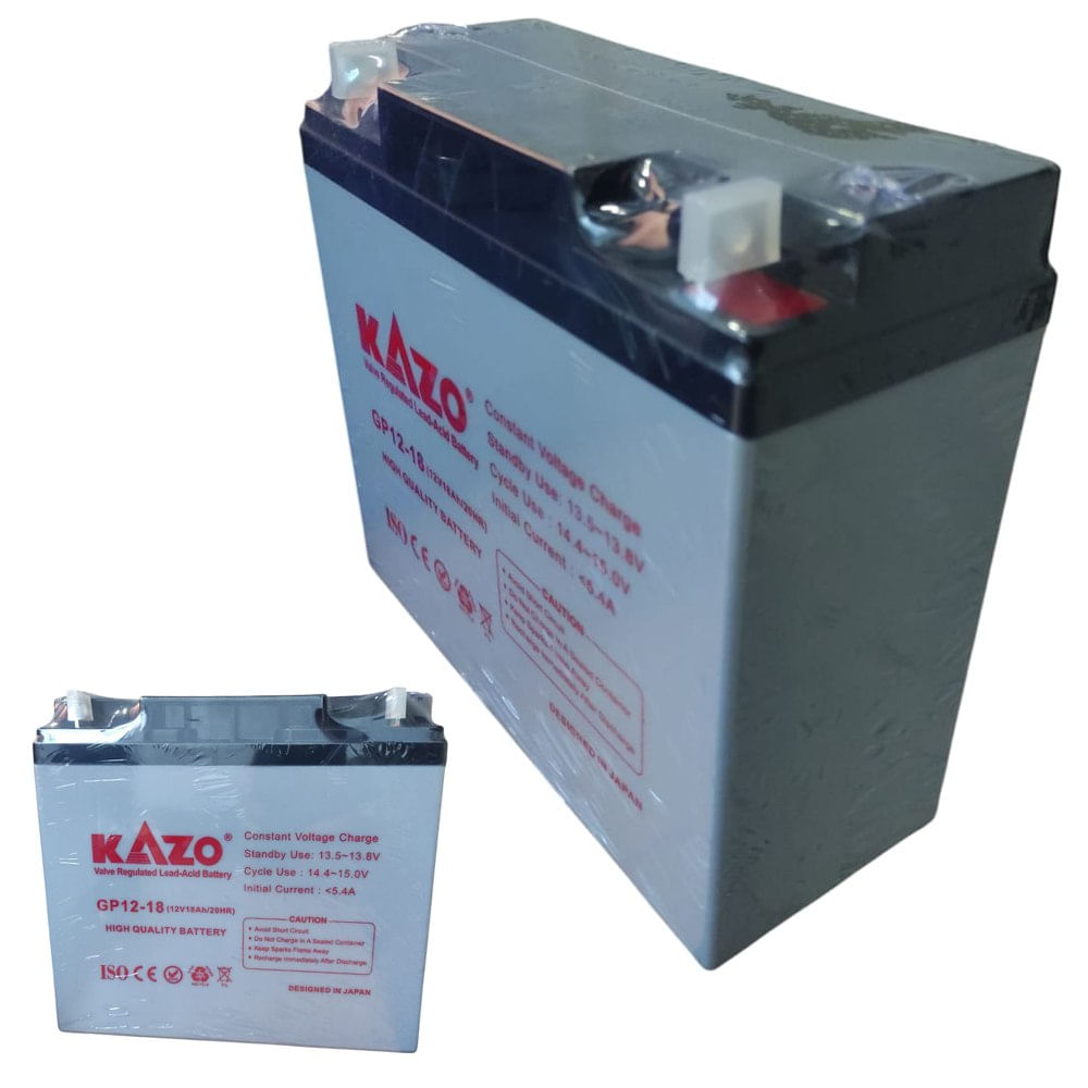 Batería Seca 12v 18ah 20hr Gp1218 Kazo Recargable Alarma Ups