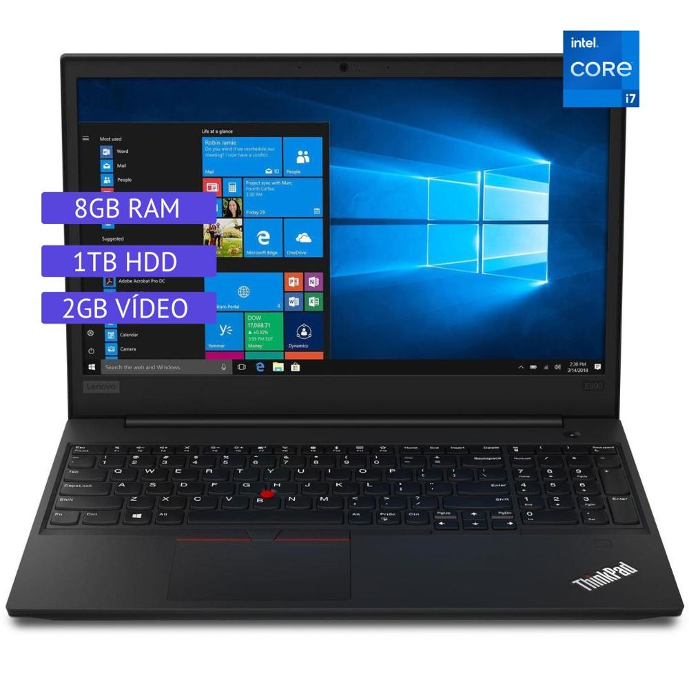 Laptop Semi Nueva Lenovo ThinkPad E590 - Core i7 8ª Gen - 8GB RAM - 1TB HDD - 2GB Video - 15.6""